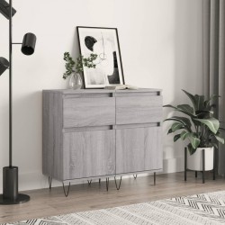 Sonata H Бюфети 2 бр сив сонома 40x35x70 см инженерно дърво - Living