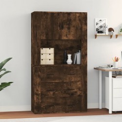 Sonata H Висок шкаф, опушен дъб, инженерно дърво - Corpuri, vitrine, biblioteci modulare
