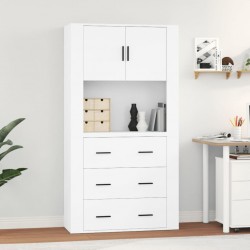 Sonata H Висок шкаф, бял, инженерно дърво - Corpuri, vitrine, biblioteci modulare