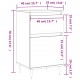 Sonata H Бюфет опушен дъб 40x35x70 см инженерно дърво