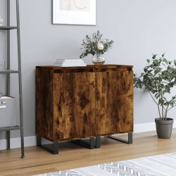 Sonata H Бюфети 2 бр опушен дъб 40x35x70 см инженерно дърво - Living