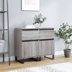 Sonata H Бюфети 2 бр сив сонома 40x35x70 см инженерно дърво - Living