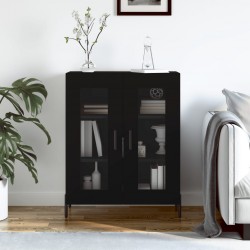 Sonata H Сайдборд, черен, 69,5x34x90 см, инженерно дърво - Corpuri, vitrine, biblioteci modulare