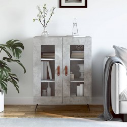 Sonata H Сайдборд, бетонно сив, 69,5x34x90 см, инженерно дърво - Corpuri, vitrine, biblioteci modulare