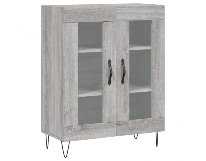 Sonata Dulap înalt, gri sonoma, 69,5x34x180 cm, lemn compozit