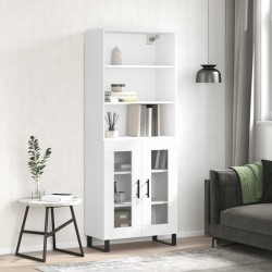 Sonata Dulap înalt, alb, 69,5x34x180 cm, lemn compozit