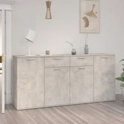 Sonata H Бюфет, бетонно сив, 160x36x75 см, инженерно дърво - Living