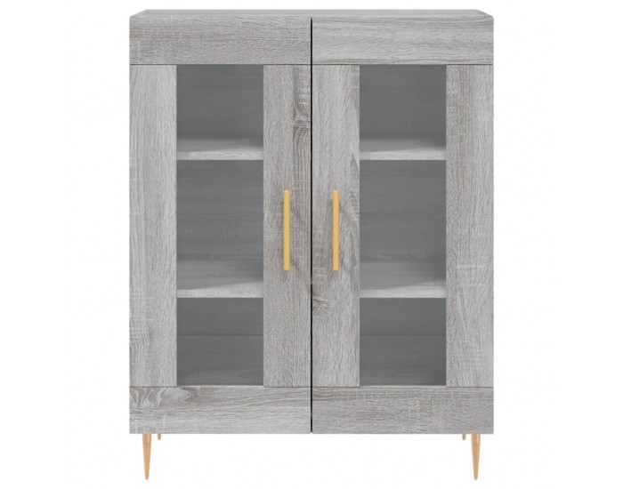 Sonata H Висок шкаф, сив сонома, 69,5x34x180 см, инженерно дърво