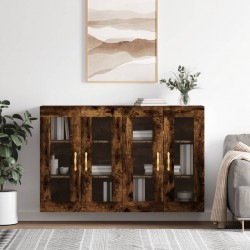 Sonata H Стенни шкафове, 2 бр, опушен дъб, инженерно дърво - Corpuri, vitrine, biblioteci modulare