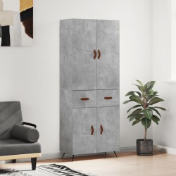 Sonata H Висок шкаф, бетонно сив, 69,5x34x180 см, инженерно дърво - Corpuri, vitrine, biblioteci modulare