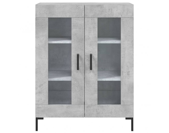 Sonata Dulap înalt, gri beton, 69,5x34x180, lemn compozit