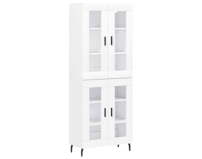 Sonata Dulap înalt, alb, 69,5x34x180 cm, lemn compozit