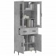 Sonata Dulap înalt, gri beton, 69,5x34x180, lemn compozit