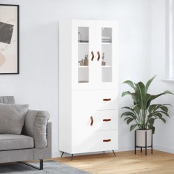 Sonata H Висок шкаф, бял, 69,5x34x180 см, инженерно дърво - Corpuri, vitrine, biblioteci modulare