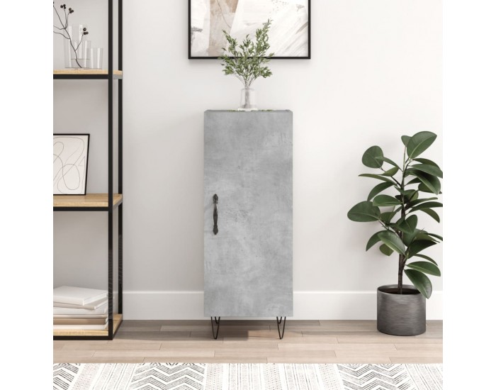 Sonata Servantă, gri beton, 34,5x34x90 cm, lemn compozit