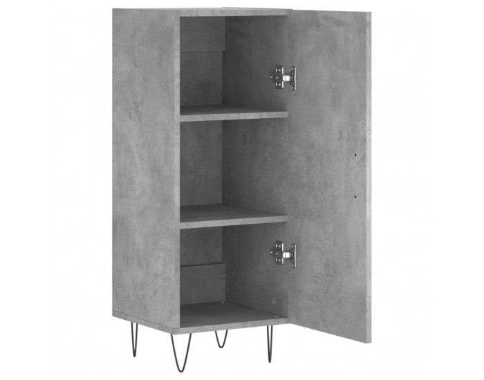 Sonata Servantă, gri beton, 34,5x34x90 cm, lemn compozit