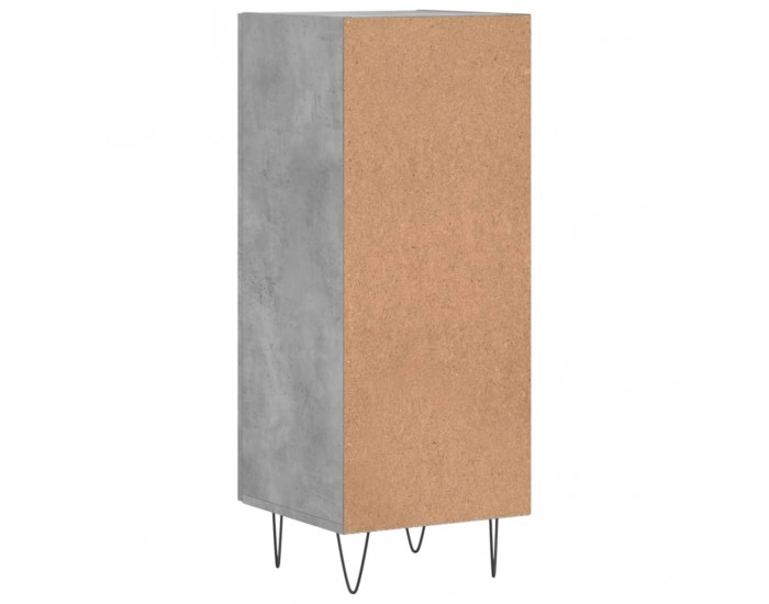 Sonata Servantă, gri beton, 34,5x34x90 cm, lemn compozit