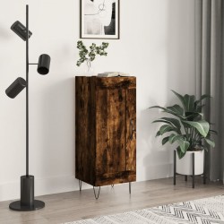 Sonata H Сайдборд, опушен дъб, 34,5x34x90 см, инженерно дърво - Corpuri, vitrine, biblioteci modulare