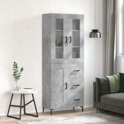 Sonata H Висок шкаф, бетонно сив, 69,5x34x180 см, инженерно дърво - Corpuri, vitrine, biblioteci modulare