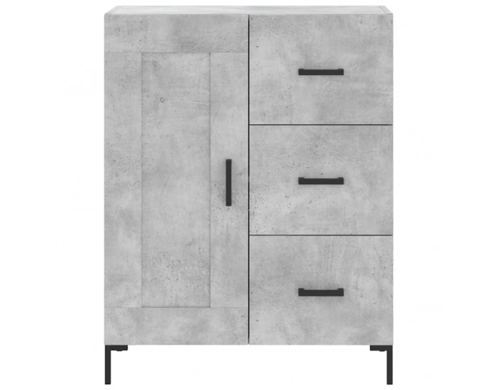 Sonata H Висок шкаф, бетонно сив, 69,5x34x180 см, инженерно дърво