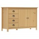 Sonata H Сайдборд Hill меденокафяв 130x40x80 см борово дърво масив