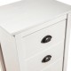 Sonata H Сайдборд Hill бял 46x35x80 см борово дърво масив
