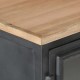 Sonata H Бюфет, сив, 100x30x70 cм, акациево дърво масив