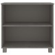 Sonata H Сайдборд HAMAR, светлосив, 85x35x80 см, борово дърво масив