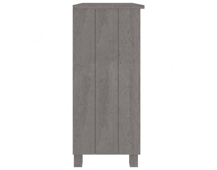 Sonata H Сайдборд HAMAR, светлосив, 85x35x80 см, борово дърво масив