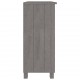 Sonata H Сайдборд HAMAR, светлосив, 85x35x80 см, борово дърво масив