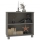 Sonata H Сайдборд HAMAR, светлосив, 85x35x80 см, борово дърво масив