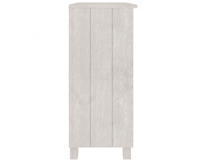 Sonata H Сайдборд HAMAR, бял, 85x35x80 см, борово дърво масив
