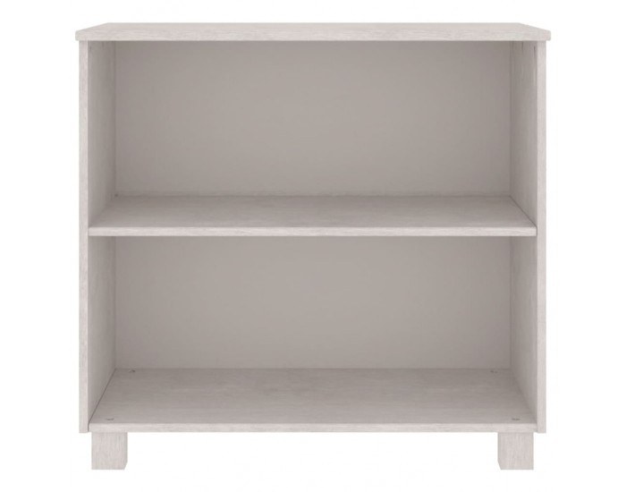 Sonata H Сайдборд HAMAR, бял, 85x35x80 см, борово дърво масив