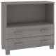 Sonata H Сайдборд HAMAR, светлосив, 85x35x80 см, борово дърво масив