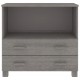 Sonata H Сайдборд HAMAR, светлосив, 85x35x80 см, борово дърво масив