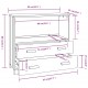 Sonata H Сайдборд HAMAR, светлосив, 85x35x80 см, борово дърво масив