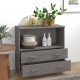 Sonata H Сайдборд HAMAR, светлосив, 85x35x80 см, борово дърво масив