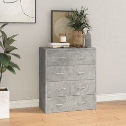 Sonata H Сайдборд с 4 чекмеджета, 60x30,5x71 см, бетонно сив - Corpuri, vitrine, biblioteci modulare