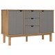Sonata H Сайдборд OTTA, кафяво и сиво, 113,5x43x73 см, бор масив