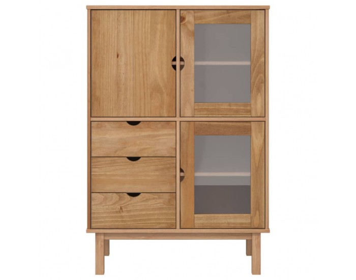 Sonata H Висок шкаф OTTA, 85x43x125 см, борово дърво масив