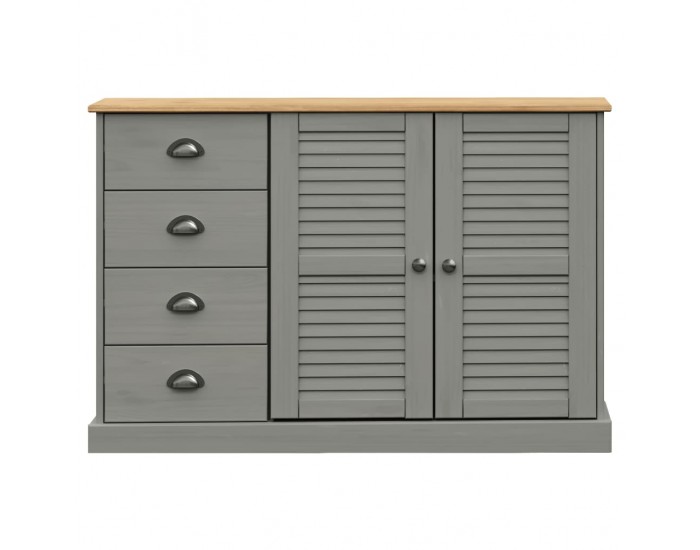 Sonata H Бюфет с чекмеджета VIGO, 113x40x75 см, сив, бор масив