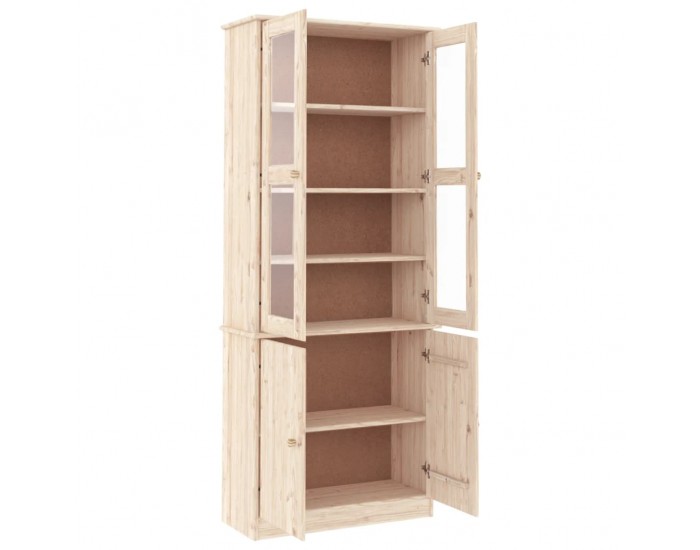 Sonata H Шкаф витрина ALTA, 77x35x186,5 см, бор масив