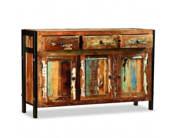 Sonata H Бюфет, регенерирано дърво масив, 120x35x76 cм