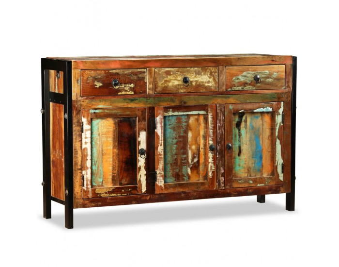 Sonata H Бюфет, регенерирано дърво масив, 120x35x76 cм