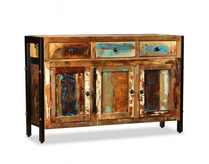 Sonata H Бюфет, регенерирано дърво масив, 120x35x76 cм