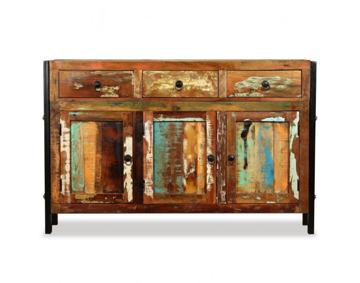 Sonata H Бюфет, регенерирано дърво масив, 120x35x76 cм