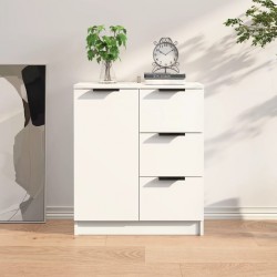 Sonata H Сайдборд, бял, 60x30x70 см, инженерно дърво - Corpuri, vitrine, biblioteci modulare