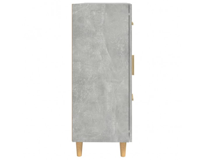 Sonata H Сайдборд, бетонно сив, 69,5x34x90 см, инженерно дърво