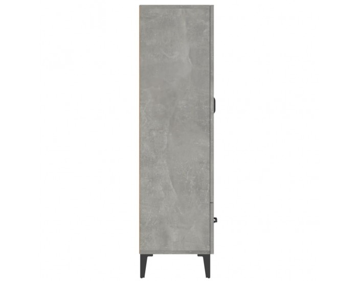 Sonata H Висок шкаф, бетонно сив, 70x31x115 см, инженерно дърво