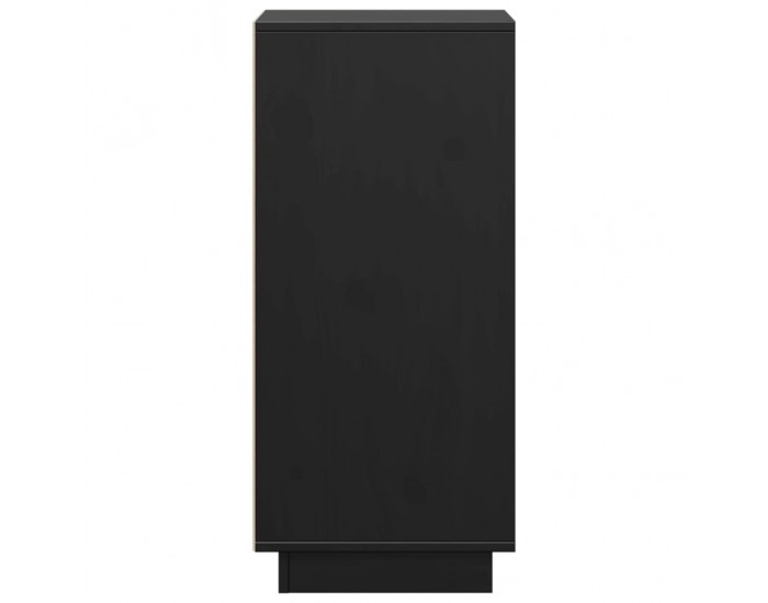 Sonata H Сайдборди, 2 бр, черни, 31,5x34x75 см, бор масив